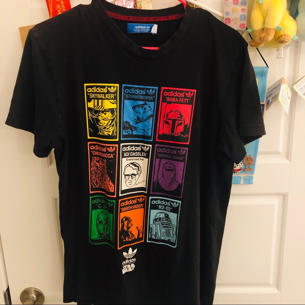 Adidas Star War tee size M Black